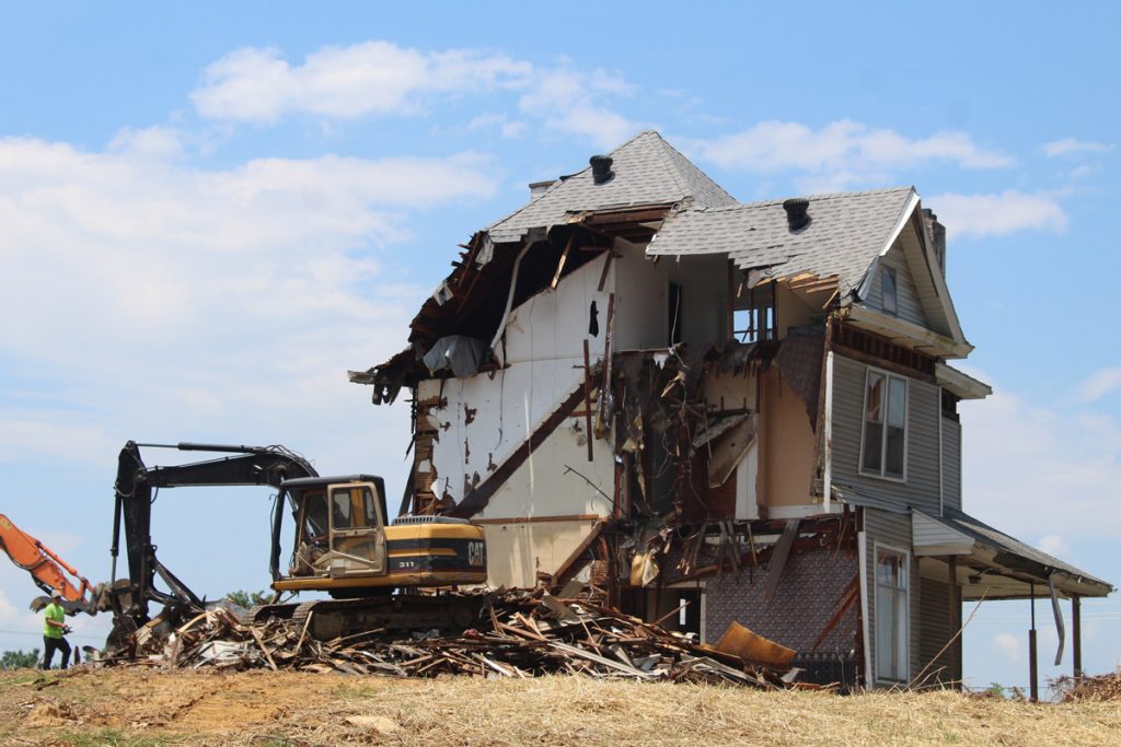 Residential house demolition project in Metro Vancouver