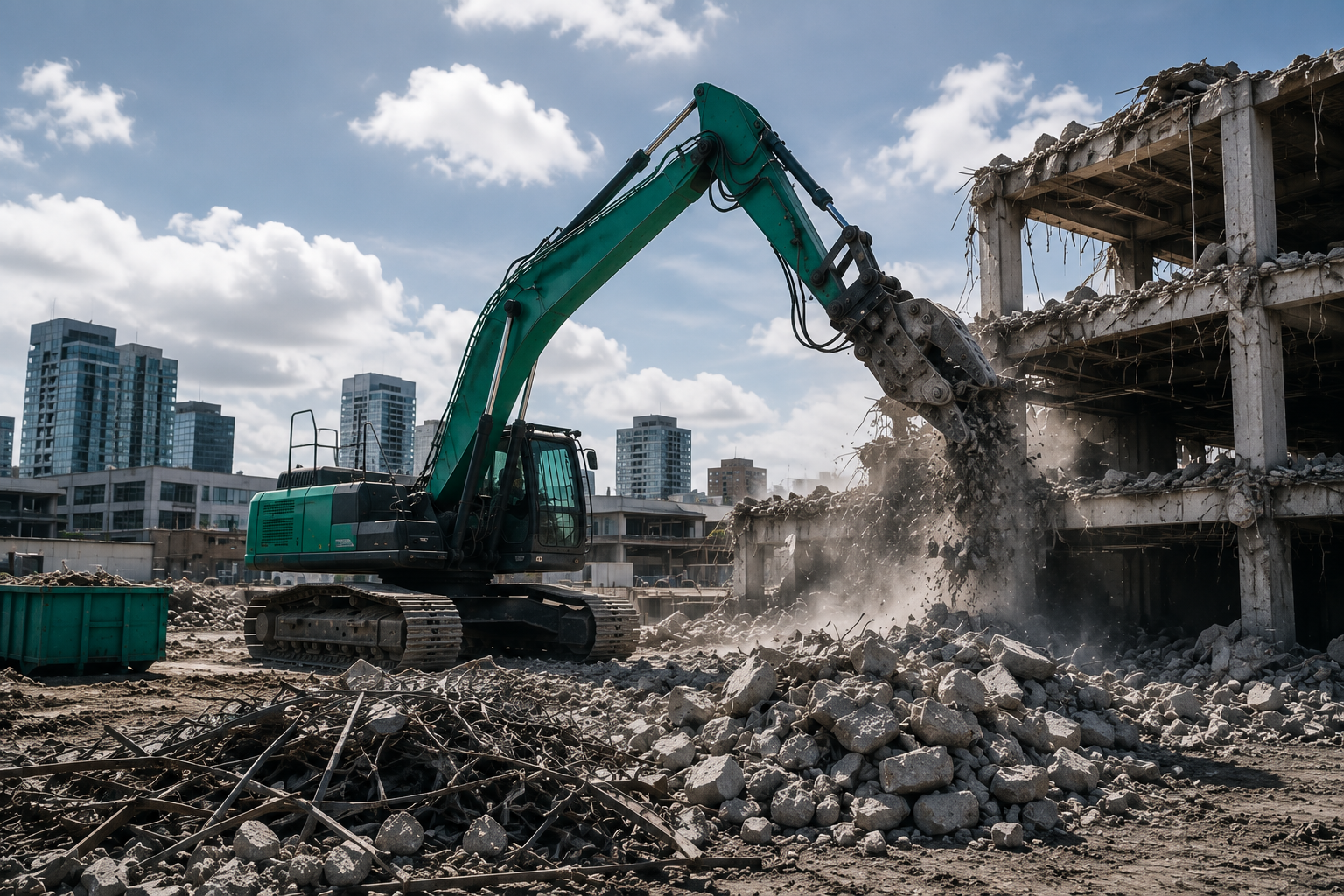 BC Green Demolition equipment and demolition project in Vancouver